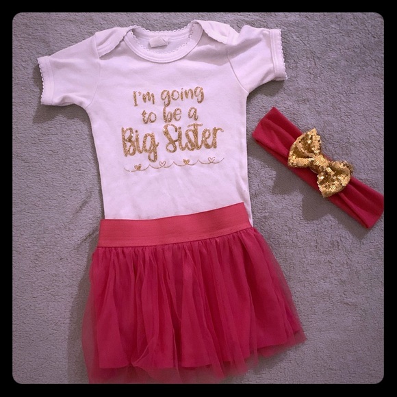 big sister outfit 12 months